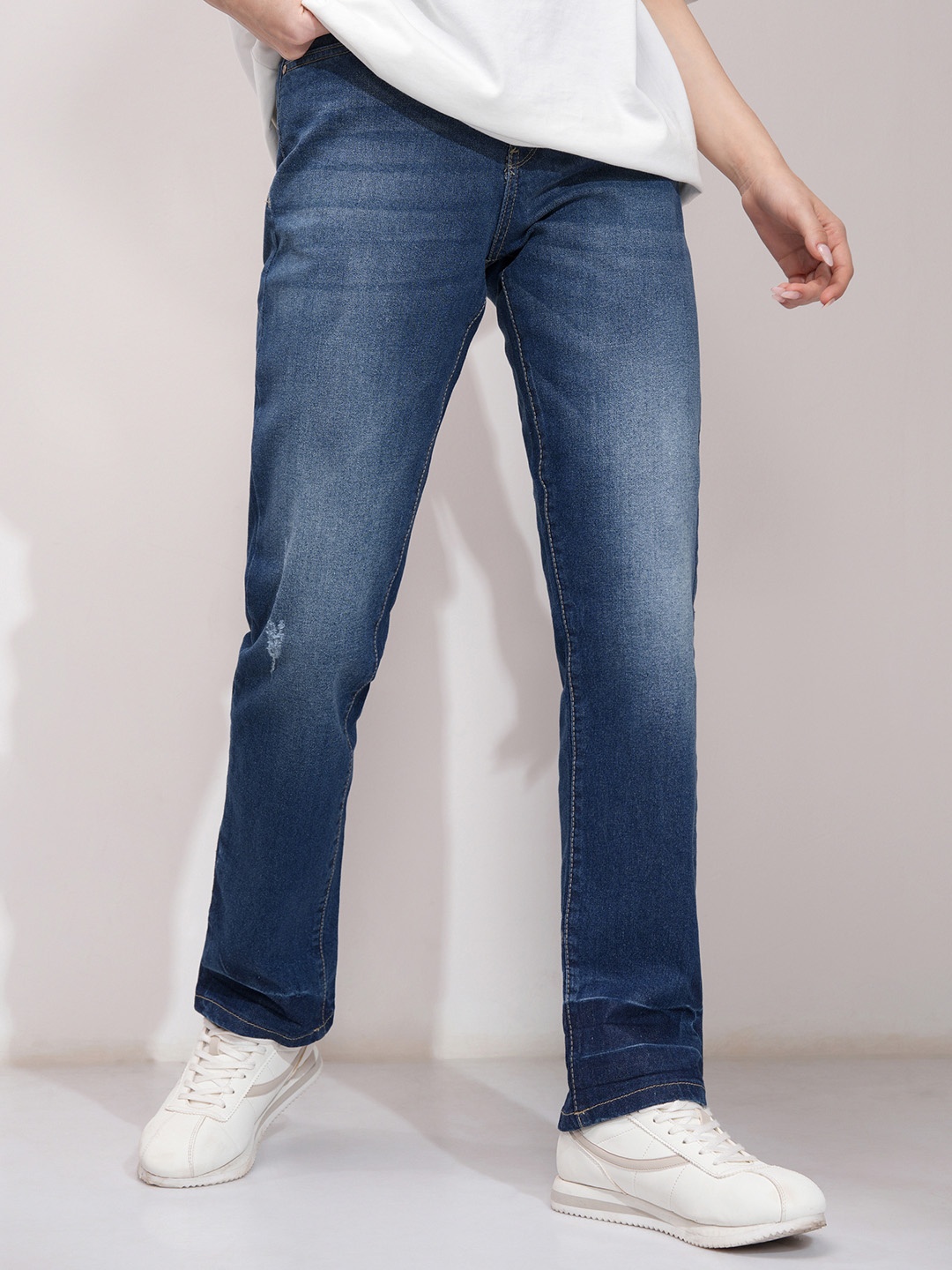 

Tokyo Talkies Women Straight Fit Light Fade Jeans, Blue