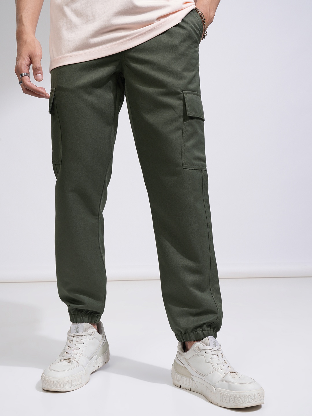 

HIGHLANDER Men Joggers Trousers, Brown