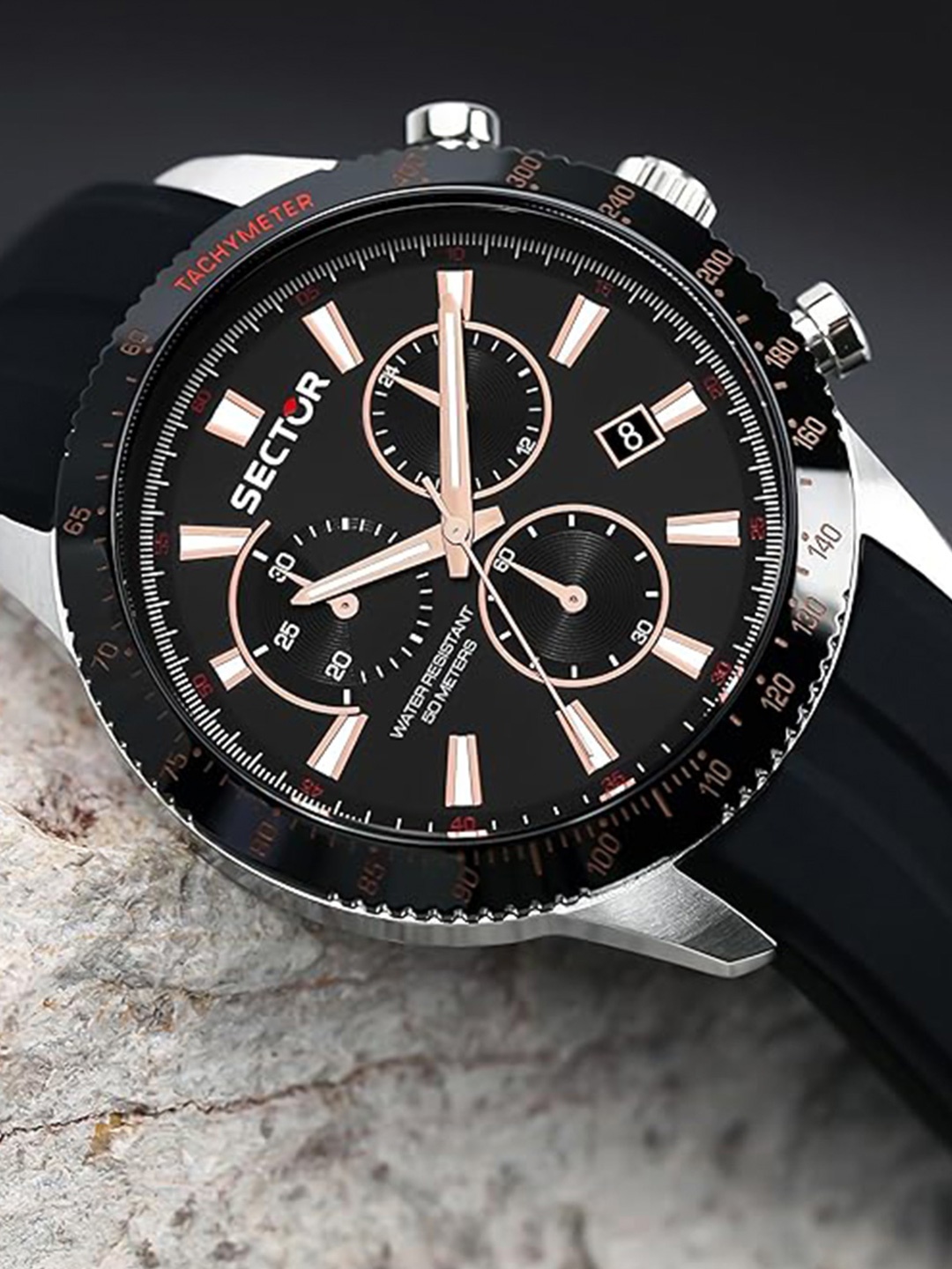 

Sector Men Dial & Stainless Steel Straps Analogue Watch R3271778001, Black