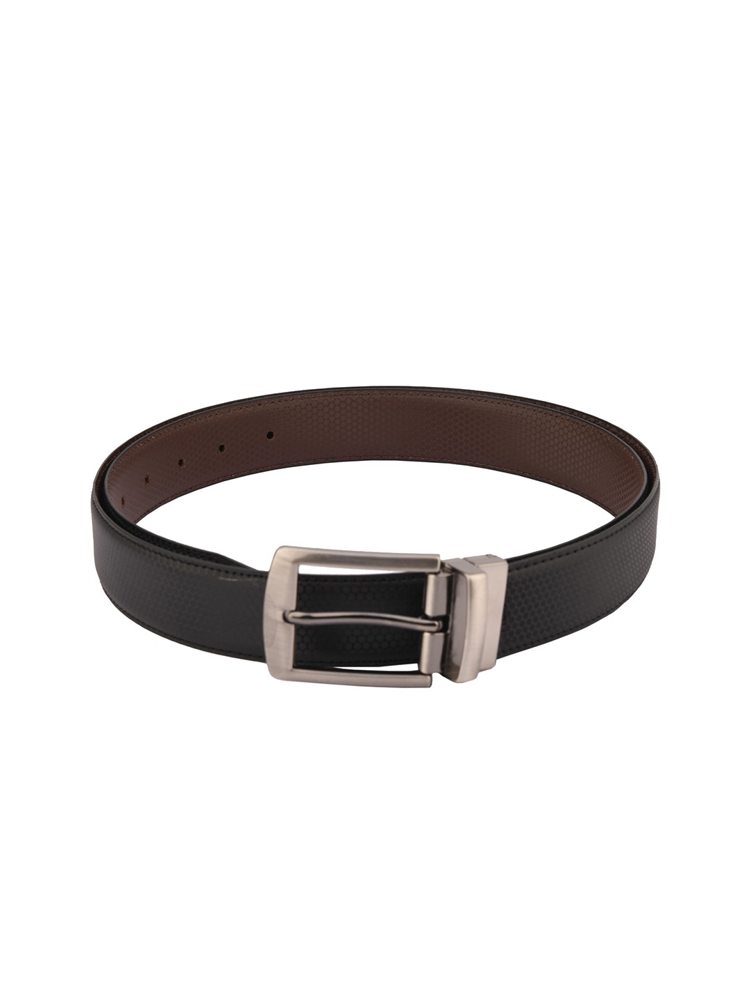 

Cazzano Men Textured Reversible Formal Belt, Black