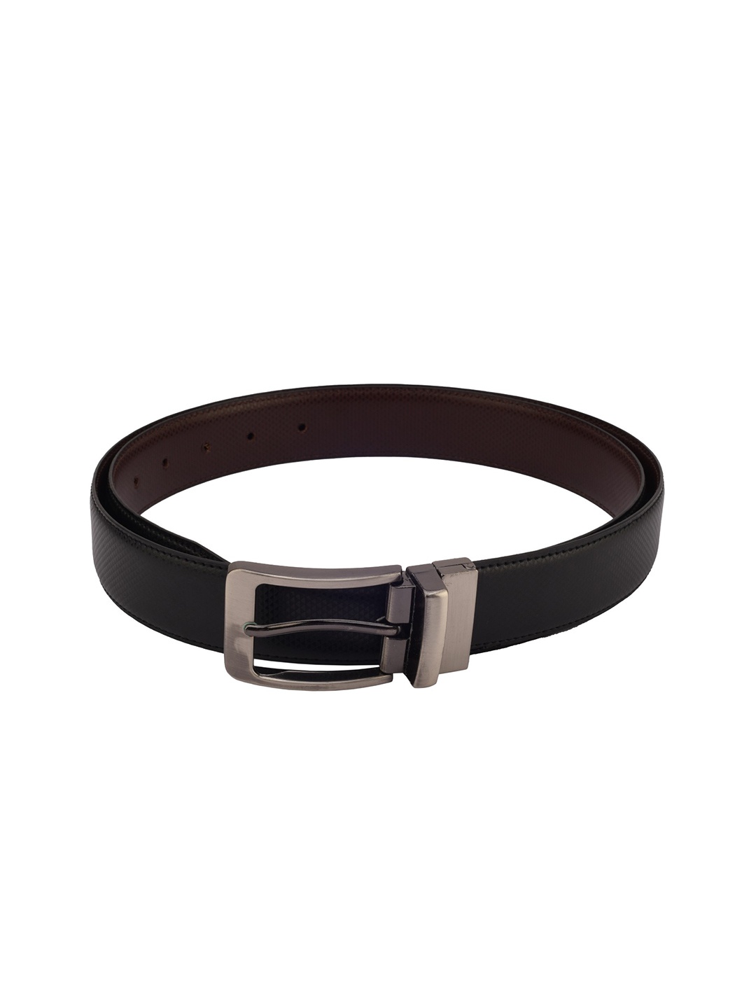 

Cazzano Men Textured Reversible Formal Belt, Black