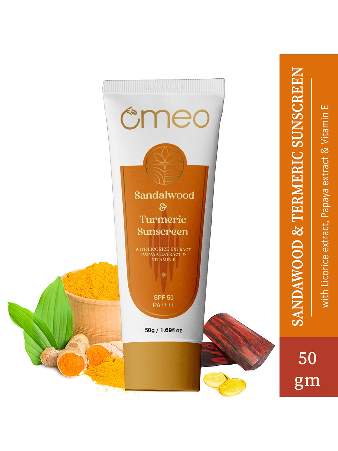 

Omeo SPF 50 + UVA & UVB Sun Protection Sunscreen-50g, White