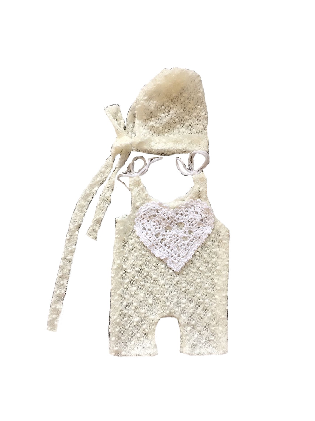 

Babymoon Kids Infants 2-Pcs Self Design Photoshoot Props, Beige