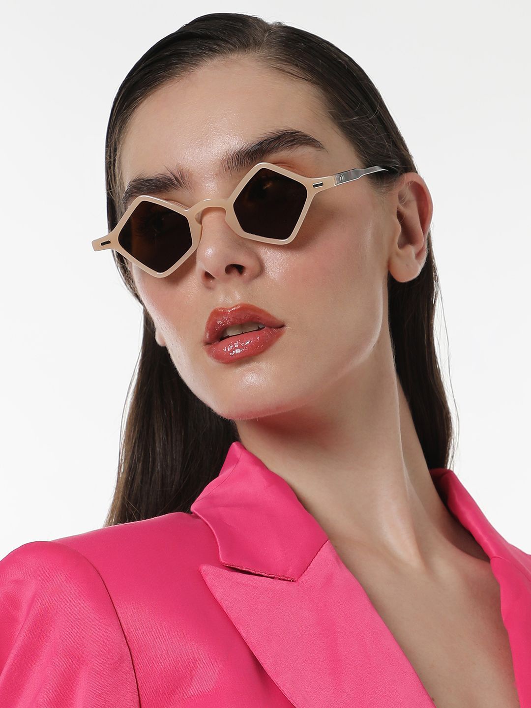 

HAUTE SAUCE by Campus Sutra Women Other Sunglasses AW24_HSSG2693-Beige, Brown