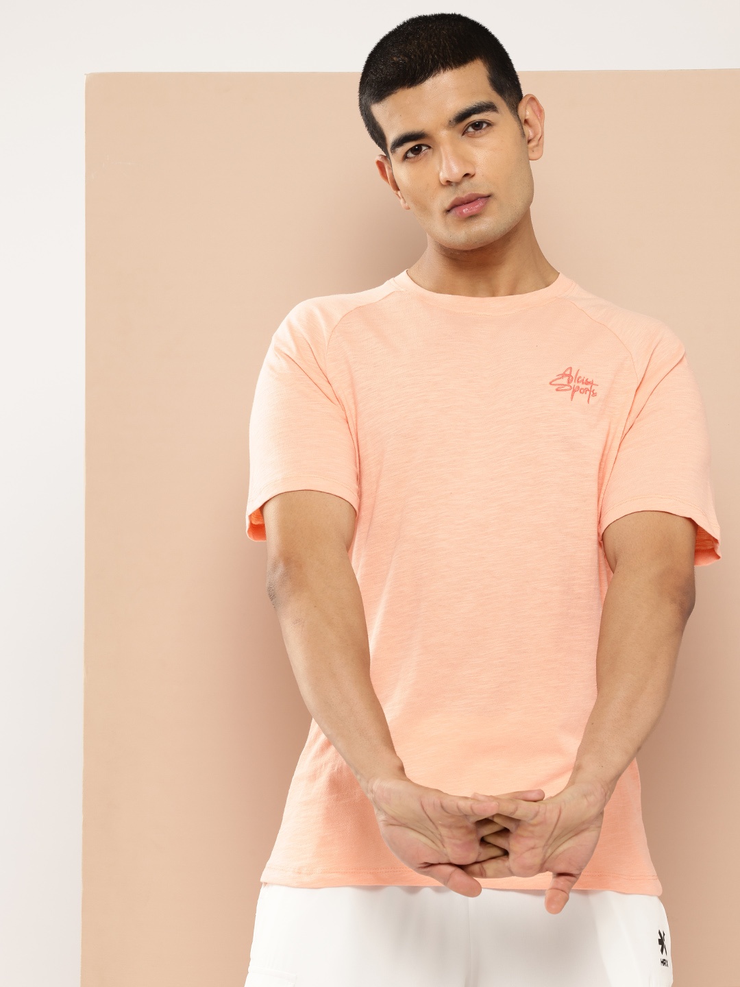 

Alcis Men Typography T-shirt, Peach