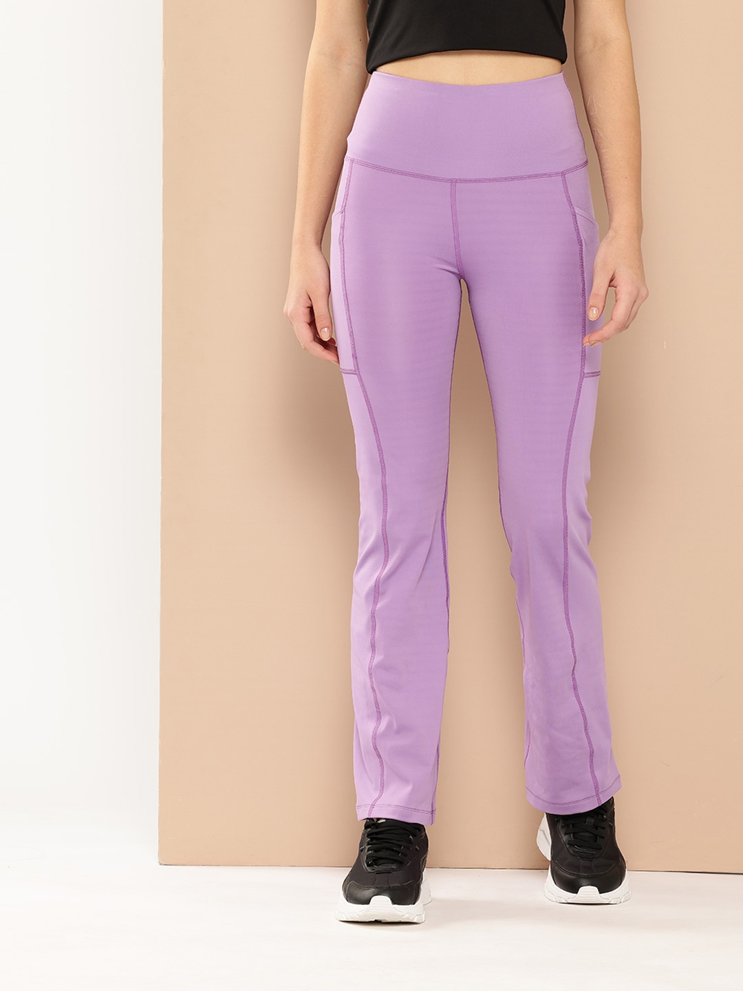 

Alcis Solid Stretchable Track Pants, Lavender