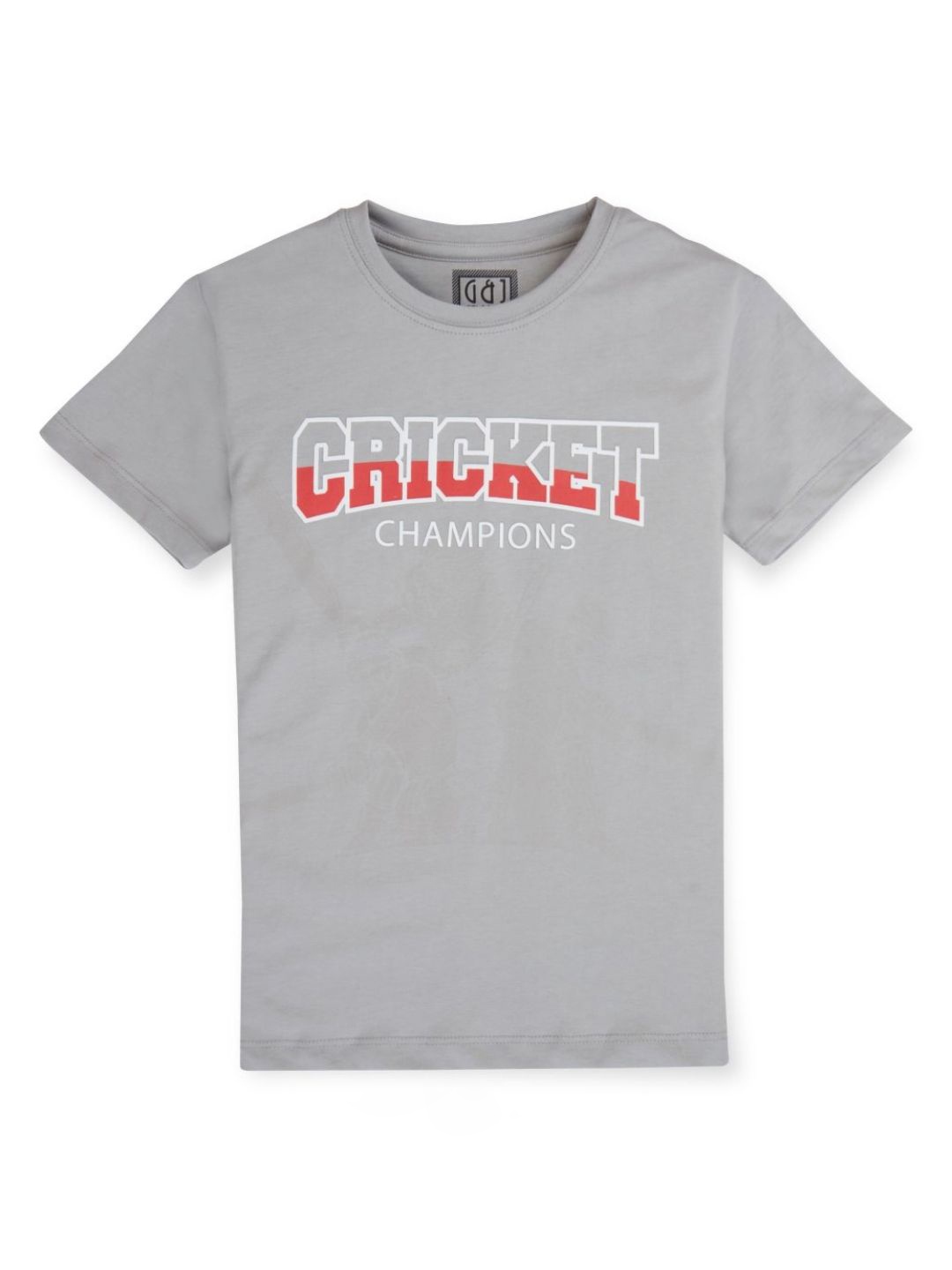 

Gini and Jony Boys Graphic Printed Round Neck Cotton T-shirt, Grey