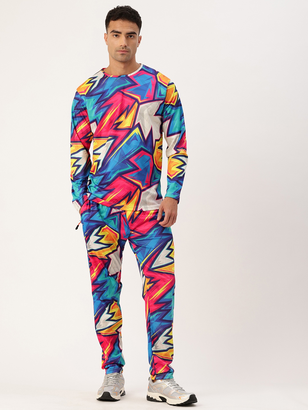 

Sports 52 wear Geometric Printed Tracksuits, Blue
