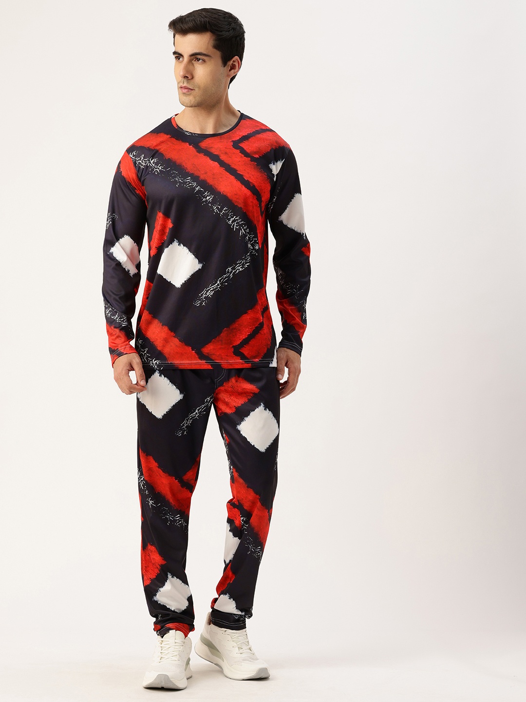 

Sports 52 wear Geometric Printed Tracksuits, Red