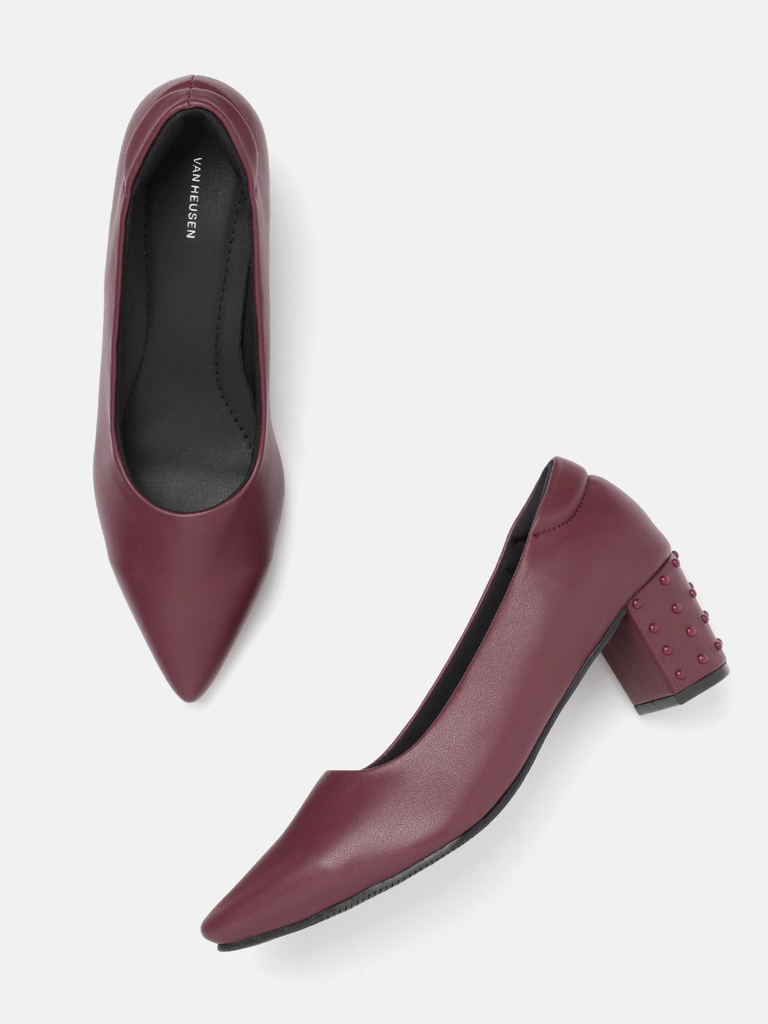 

Van Heusen Solid Block Pumps, Magenta