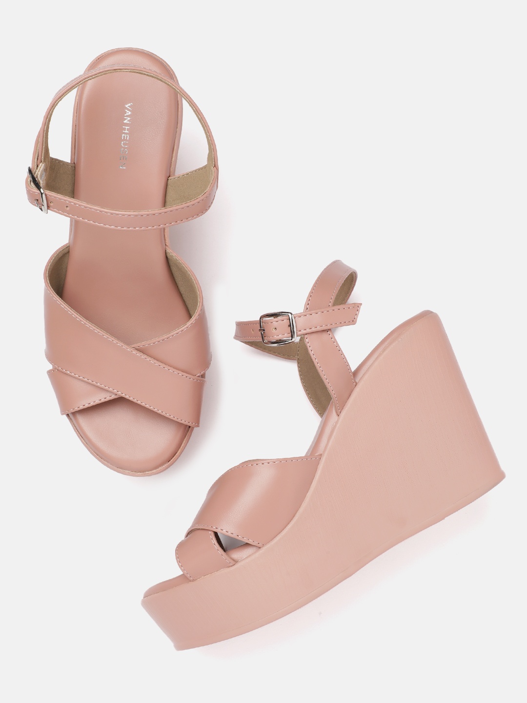 

Van Heusen Criss-Cross Wedge Heels, Pink