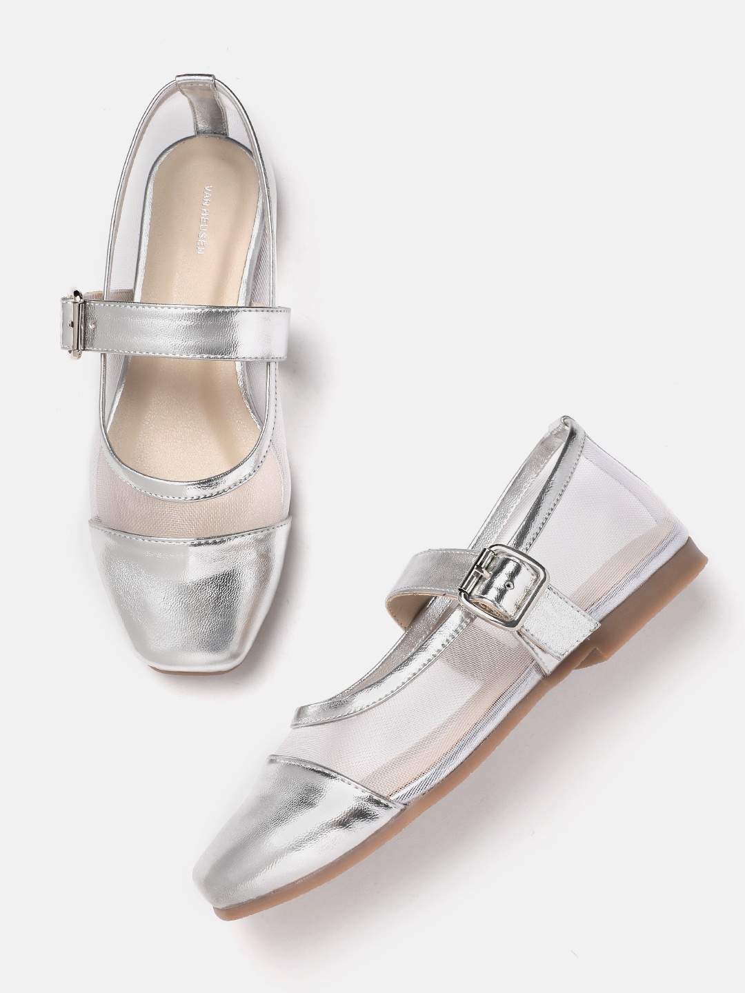

Van Heusen Women Ballerinas, Silver