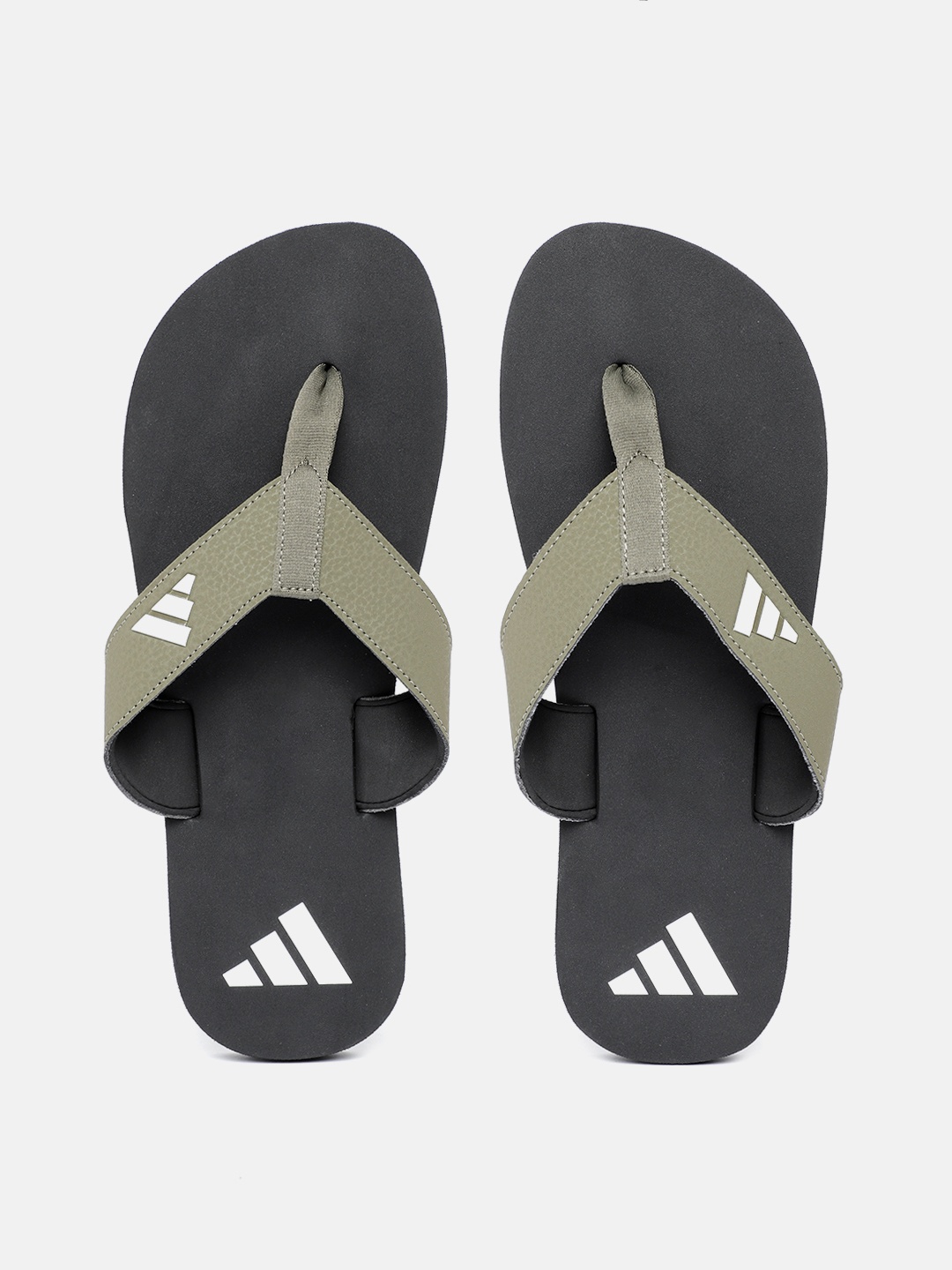 

ADIDAS Men New Thong - 3 Printed Flip-Flops, Black