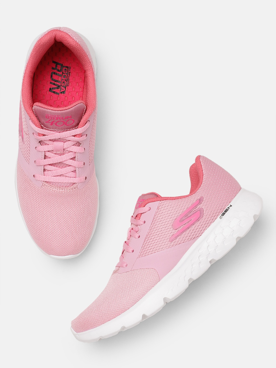 

Skechers Women Go Run 400 Running Non-Marking Shoes, Pink