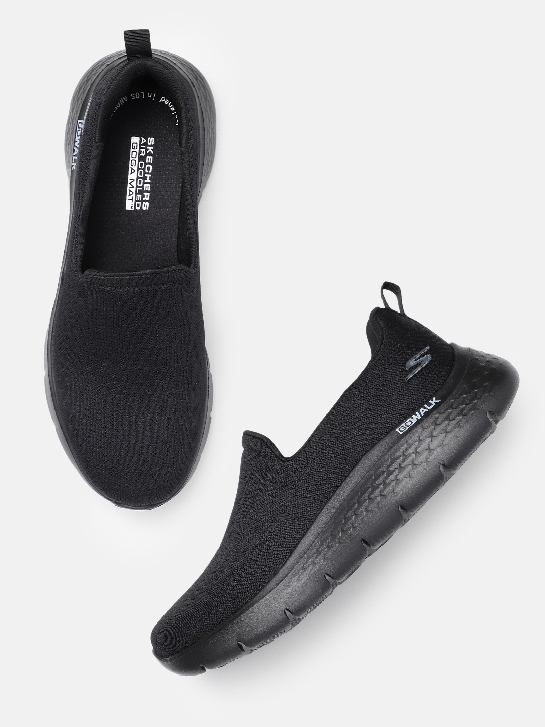 

Skechers Men GO WALK FLEX Walking Shoes, Black