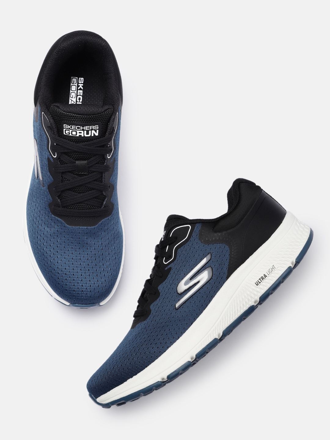 

Skechers Men GO RUN CONSISTENT Mesh Running Shoes, Navy blue