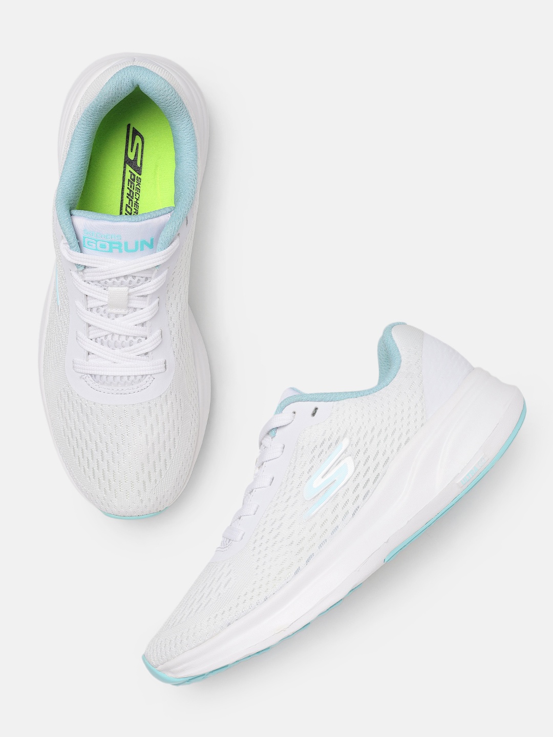 

Skechers Women PURE Mesh Running Non-Marking Shoes, White