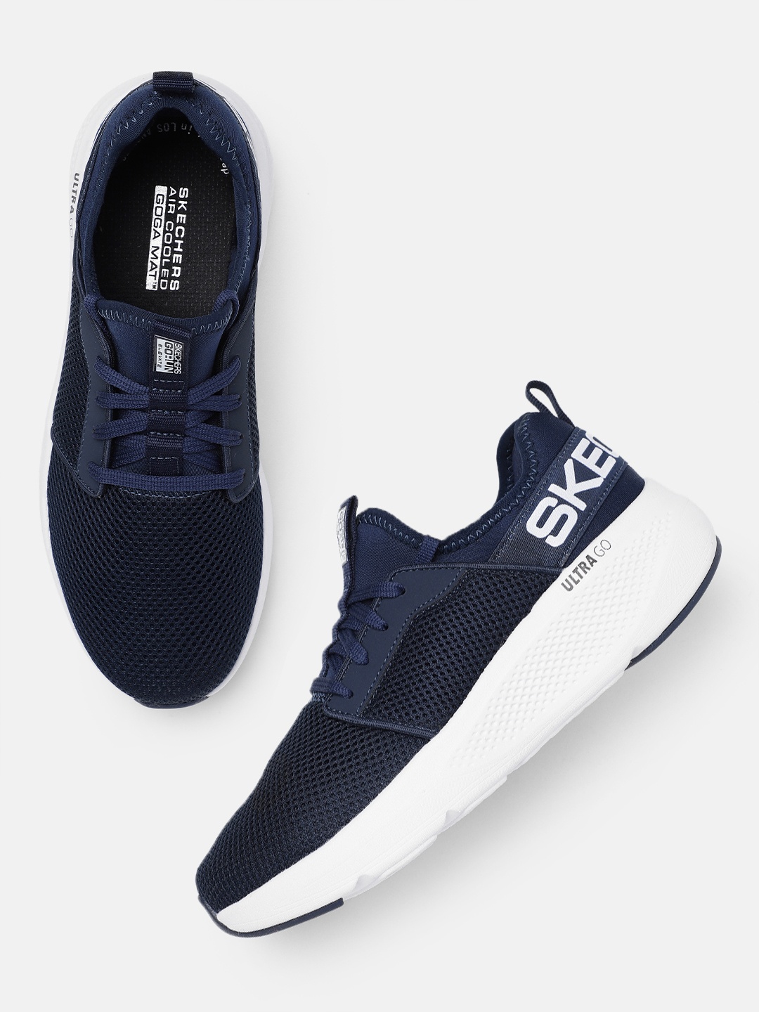 

Skechers Men Go Run Velocity Valor 2.0 Running Non-Marking Shoes, Navy blue