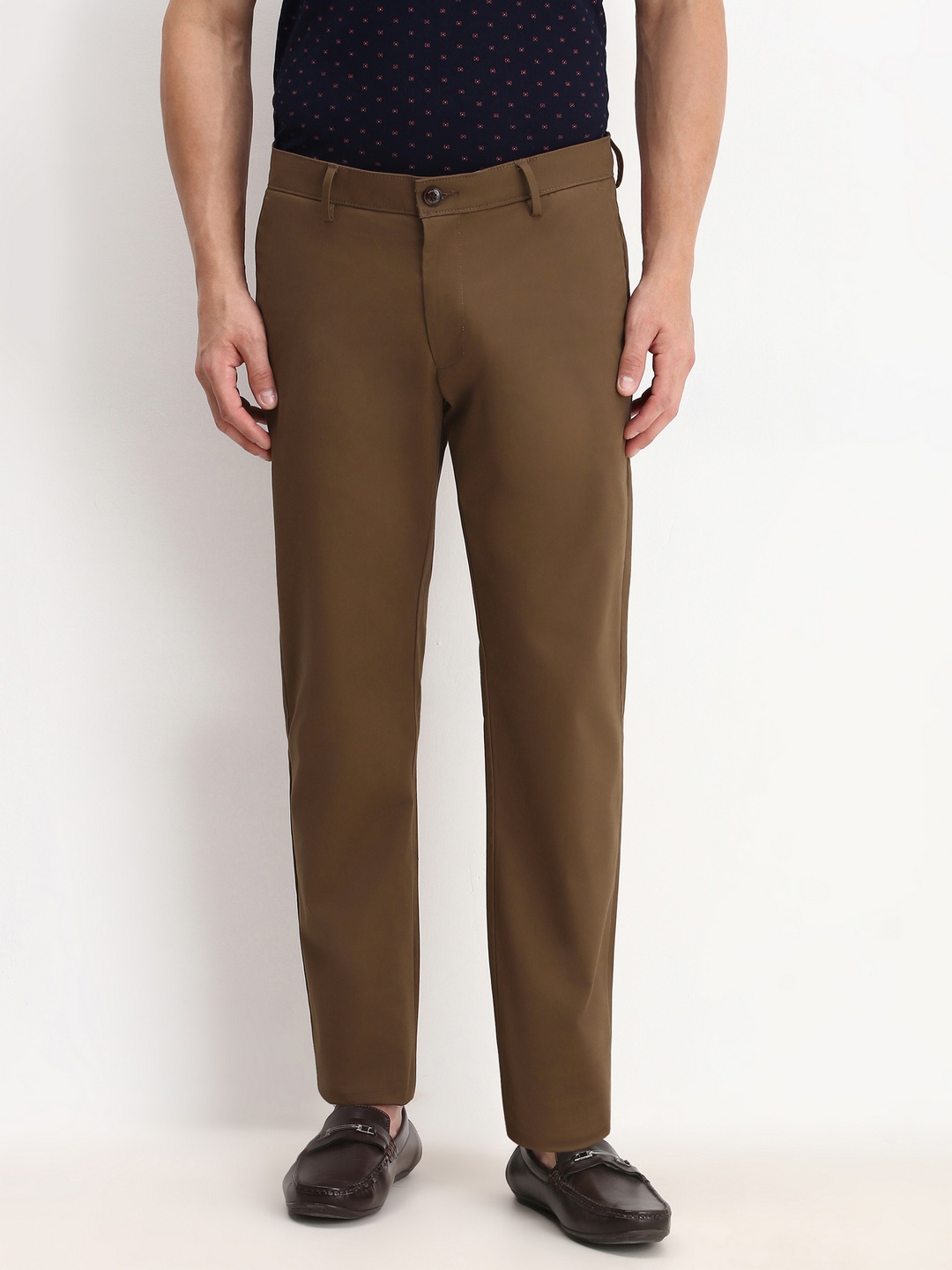 

Allen Solly Men Smart Slim Fit Chinos, Khaki