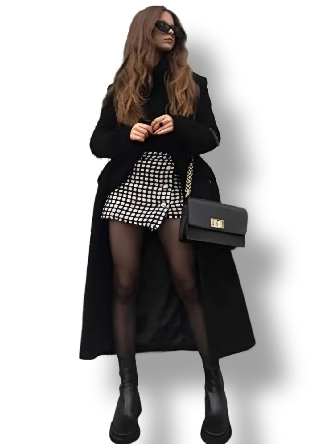 

DUNBERRY LONDON Women Dual Tone Thermal Fur Fleece High Waist Stretchy Winter Bottoms, Black