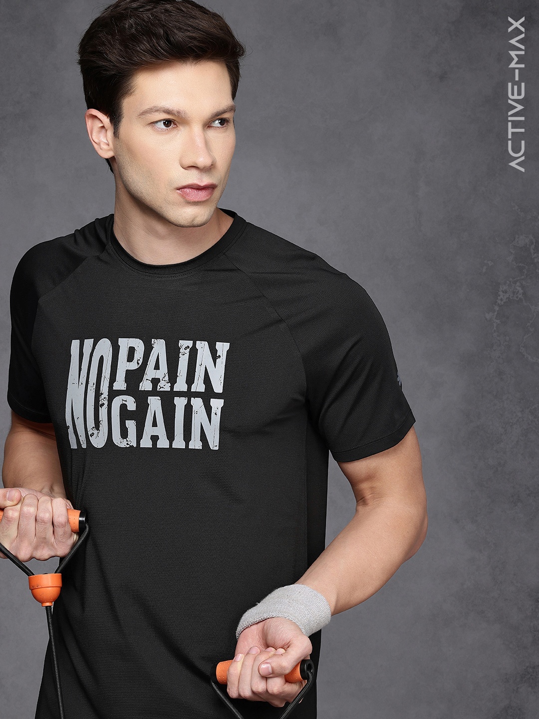 

HRX by Hrithik Roshan Men Oversized Training T-shirt, Black