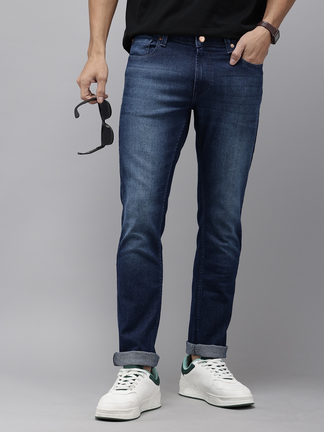 

SPYKAR Men Rovers Heavy Fade Stretchable Jeans, Blue