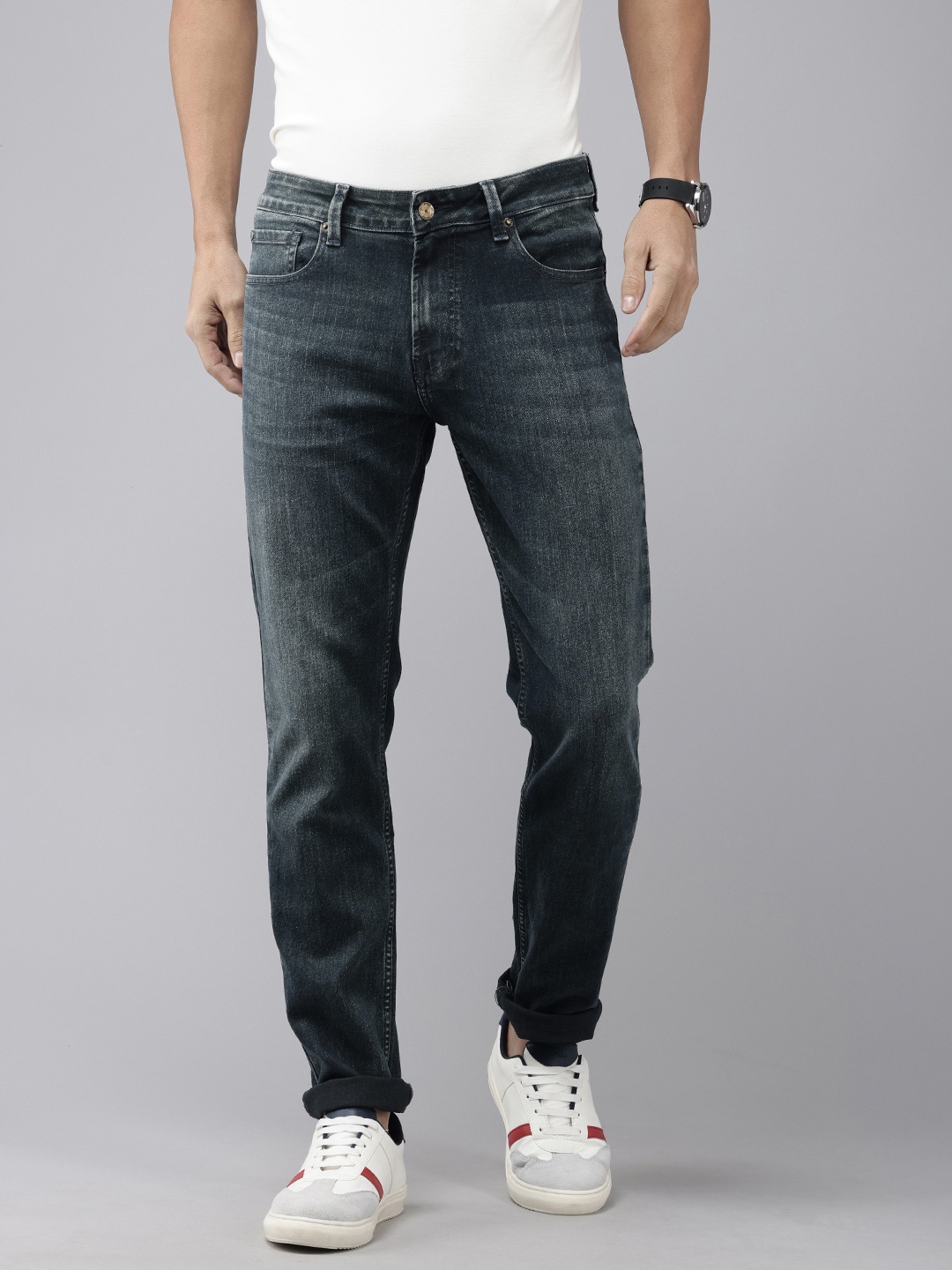 

SPYKAR Men Ricardo Comfort Fit Light Fade Stretchable Jeans, Blue