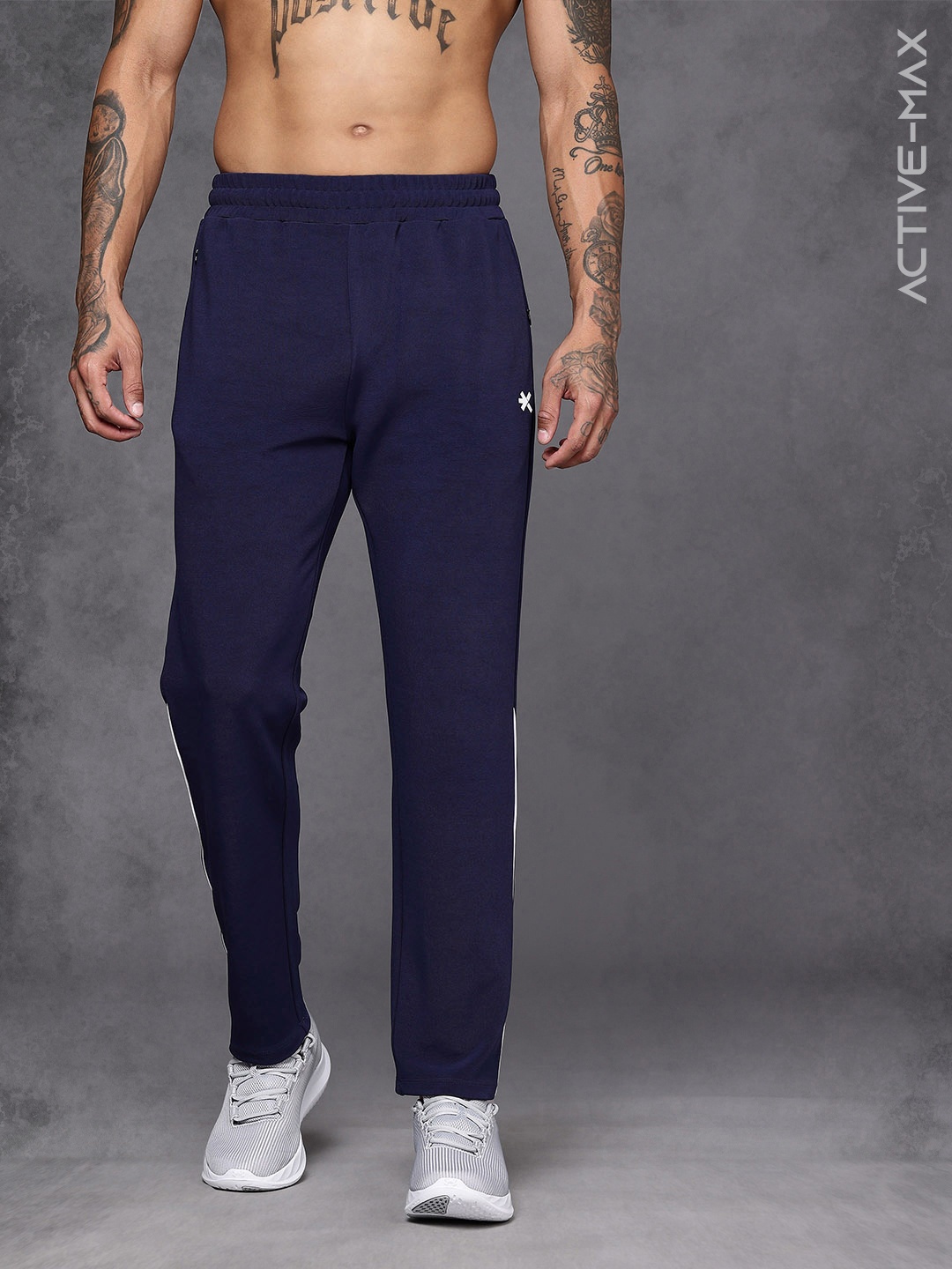

HRX by Hrithik Roshan Men Rapid Dry Running Track Pant, Navy blue