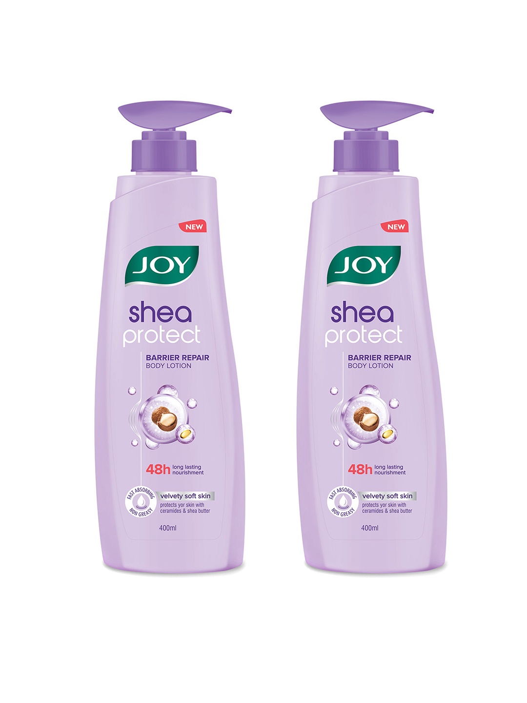 

JOY Shea Protect Barrier Repair Non Greasy Nourishing Body Lotion - 400ml Each, Lavender