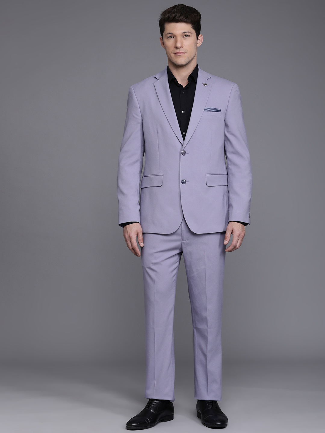 

Theme Men 2 Piece Solid Suit, Lavender