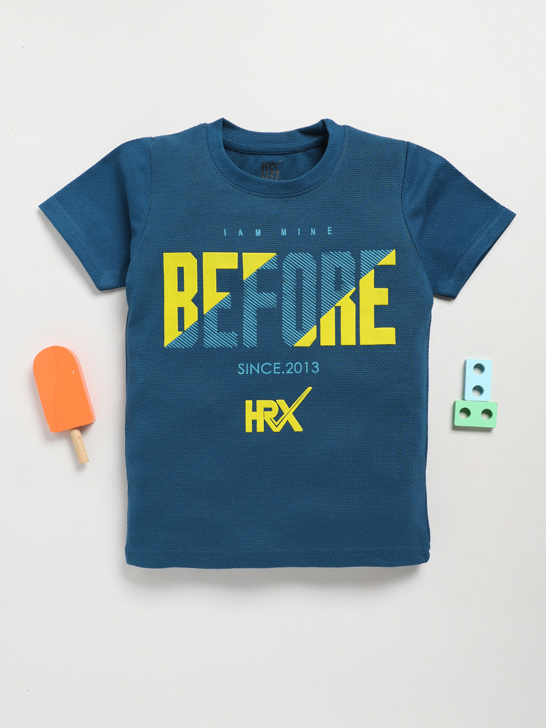 

HRX by Hrithik Roshan Boys Printed T-shirt, Blue