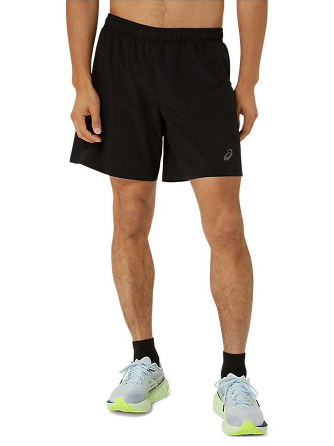 

ASICS 2 In 1 7In Woven Men Mid Rise Sports Shorts, Black