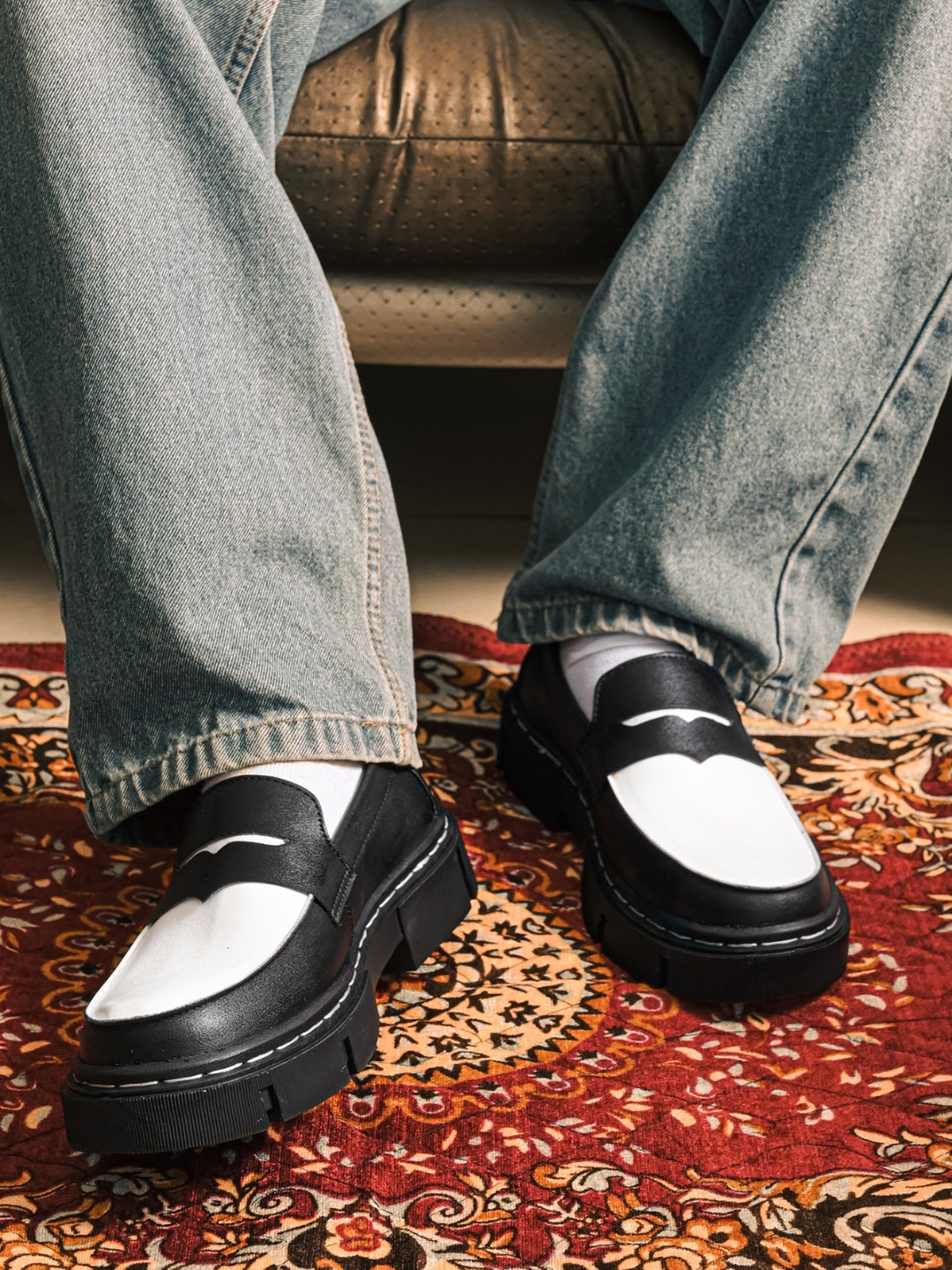 

IKOHO Men Loafers, Black
