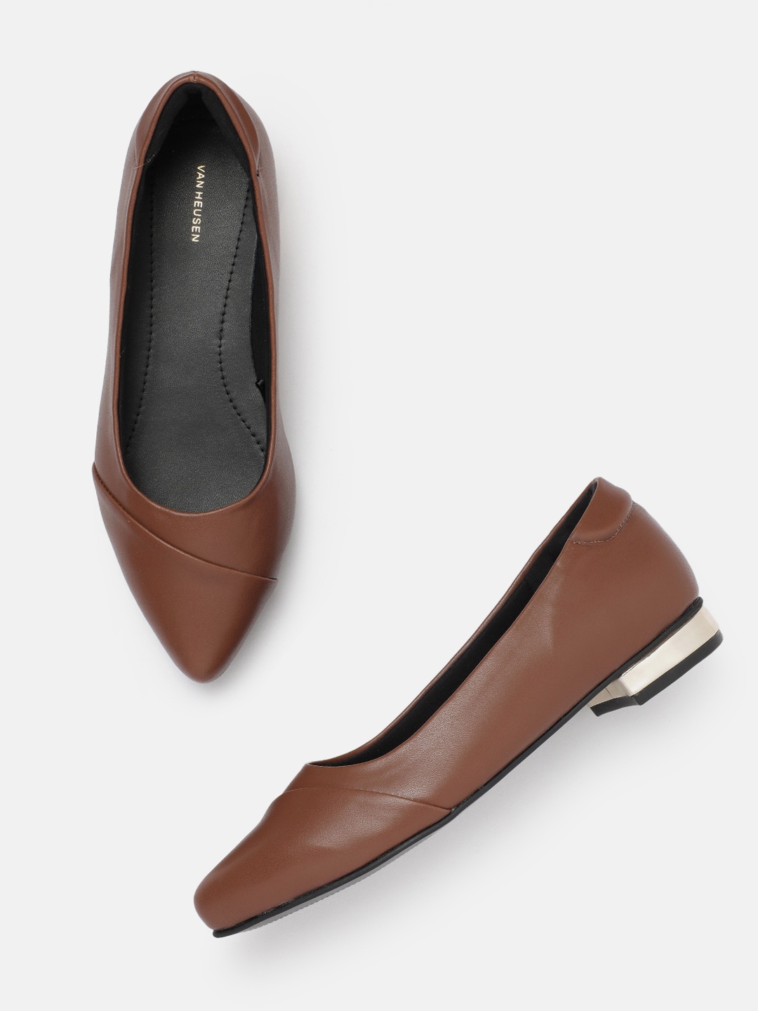 

Van Heusen Women Ballerinas Flats, Brown