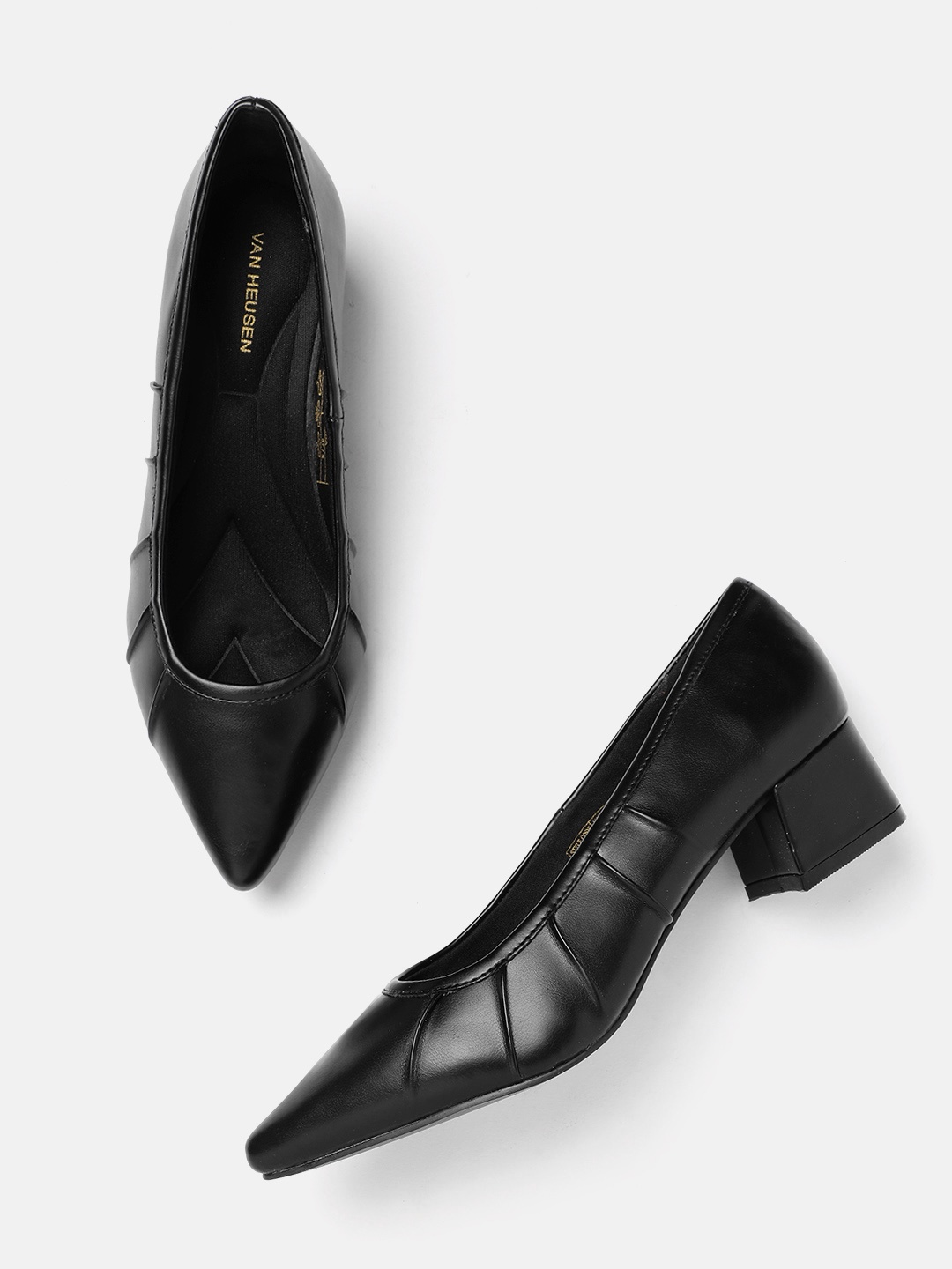 

Van Heusen Block Heel Pumps, Black