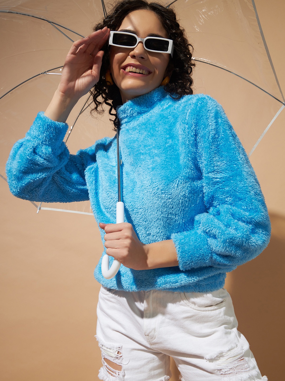 

The Dry State Women Turtle Neck Pullover, Blue
