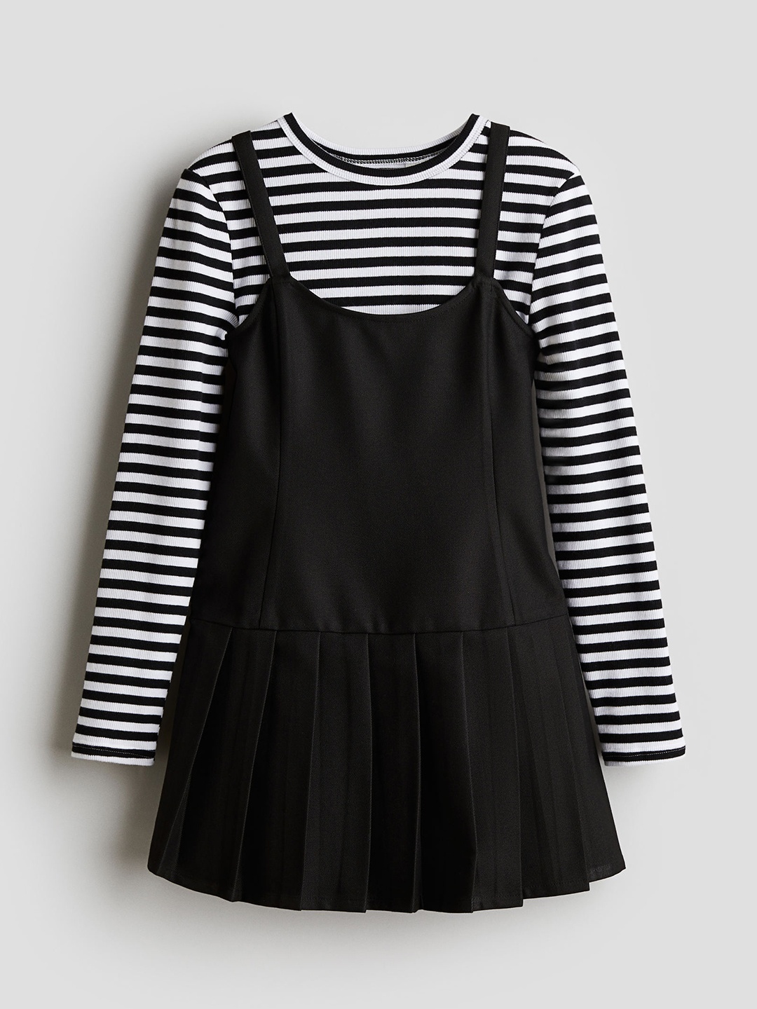 

H&M 2-Piece Top & Dress Set, Black
