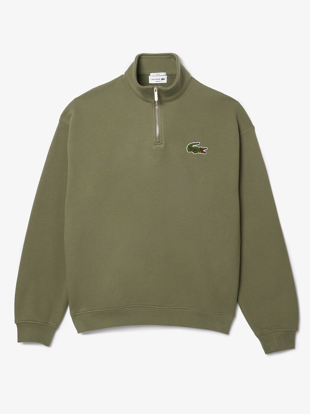

Lacoste Unisex Pure Cotton High Neck Sweatshirt, Olive