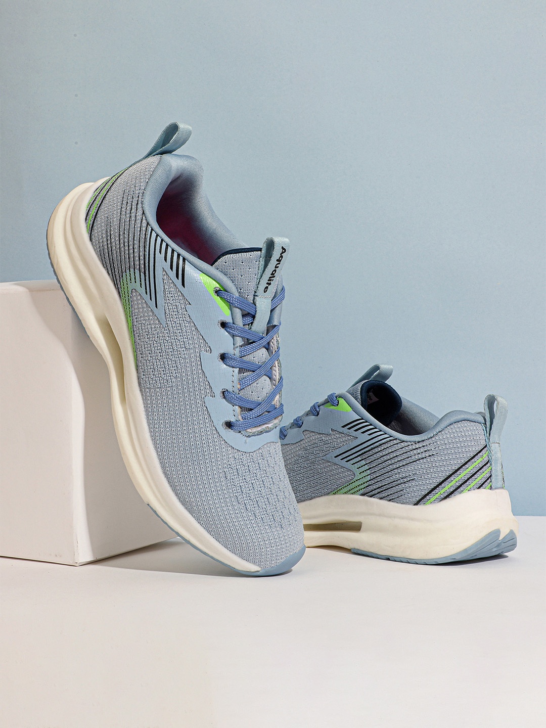 

Aqualite Women Woven Design Sneakers, Blue