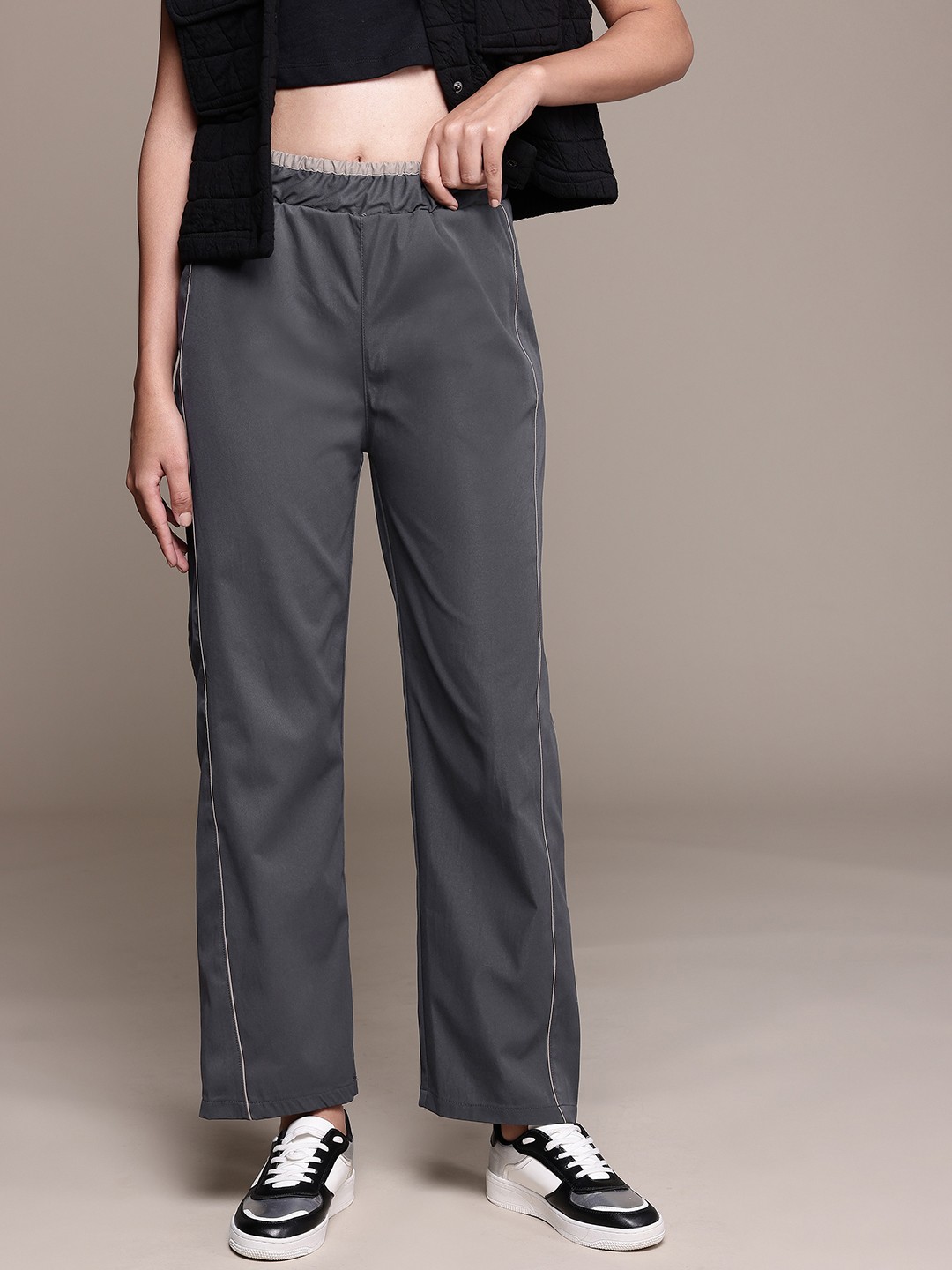 

Roadster Tailored Slim Fit Trousers, Charcoal