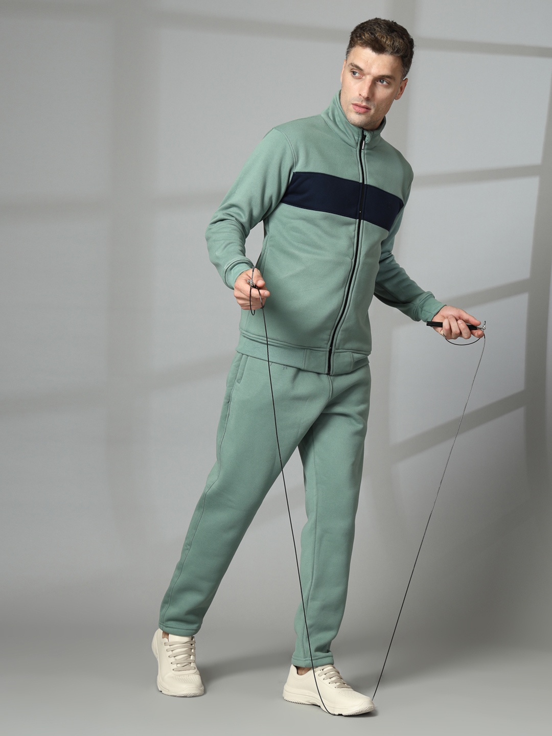 

CHKOKKO Men Winter Tracksuits, Green