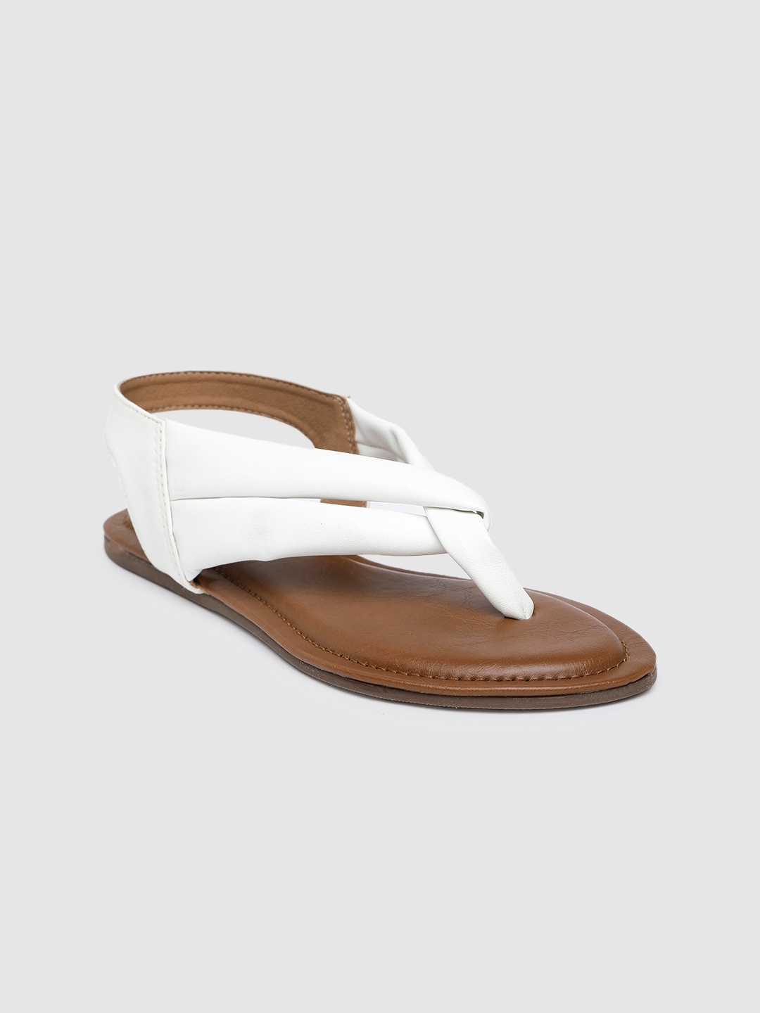 

Inc 5 Women T-Strap Flats, White