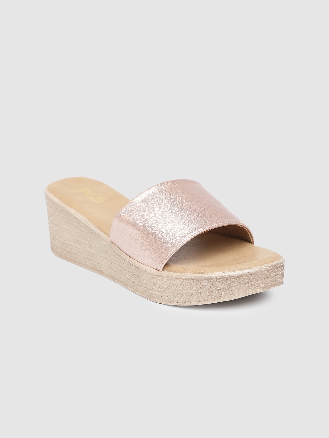 

Inc 5 Wedge Sandals, Rose gold