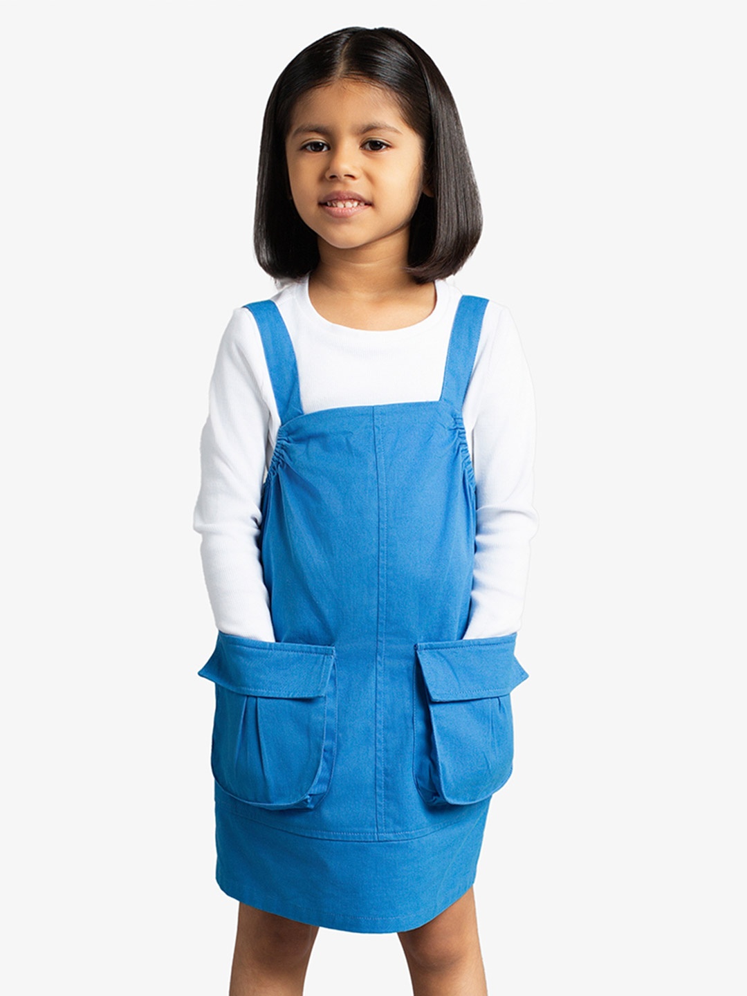 

Ed-a-Mamma Girls Pinafore Dress, Blue