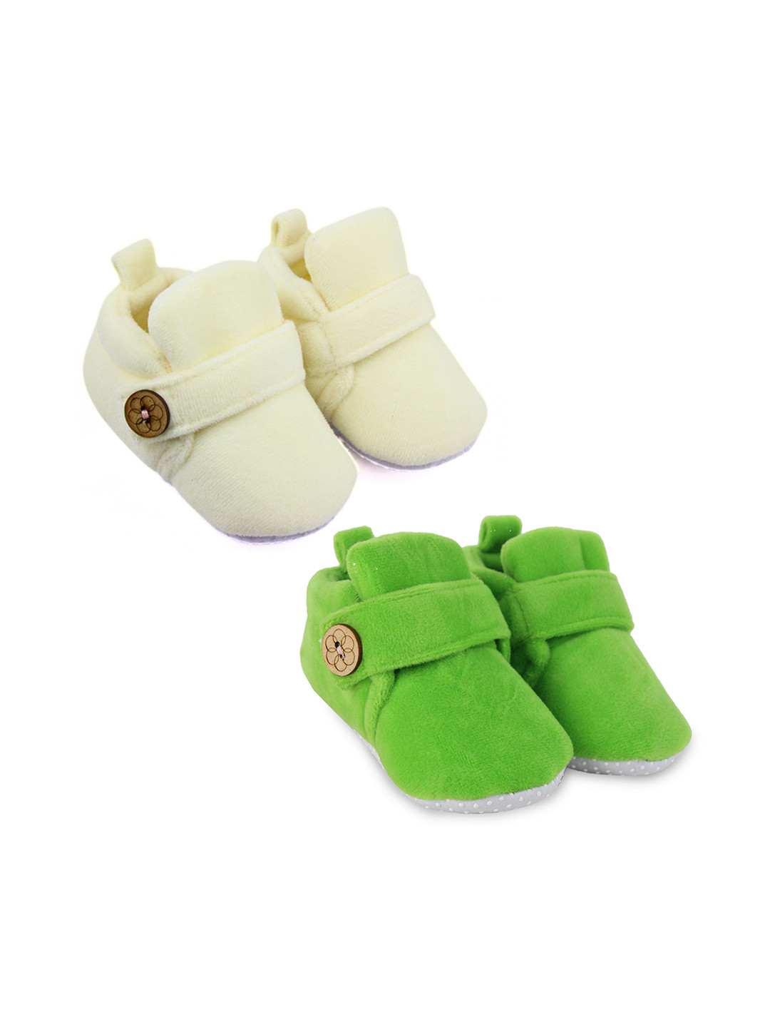 

BAESD Unisex Kids Cotton Booties, Green