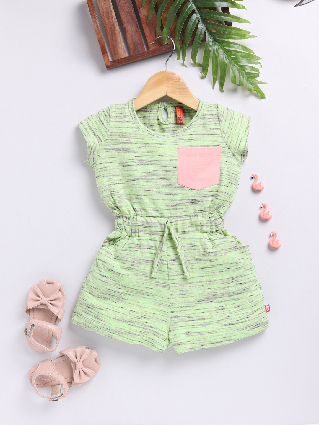 

Here&Now X Game Begins Girls Jumpsuit, Green