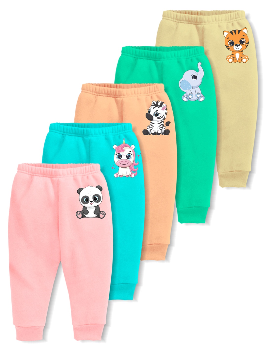 

x2o Infants Kids Pack Of 5 Mid-Rise Lounge Pants, Pink