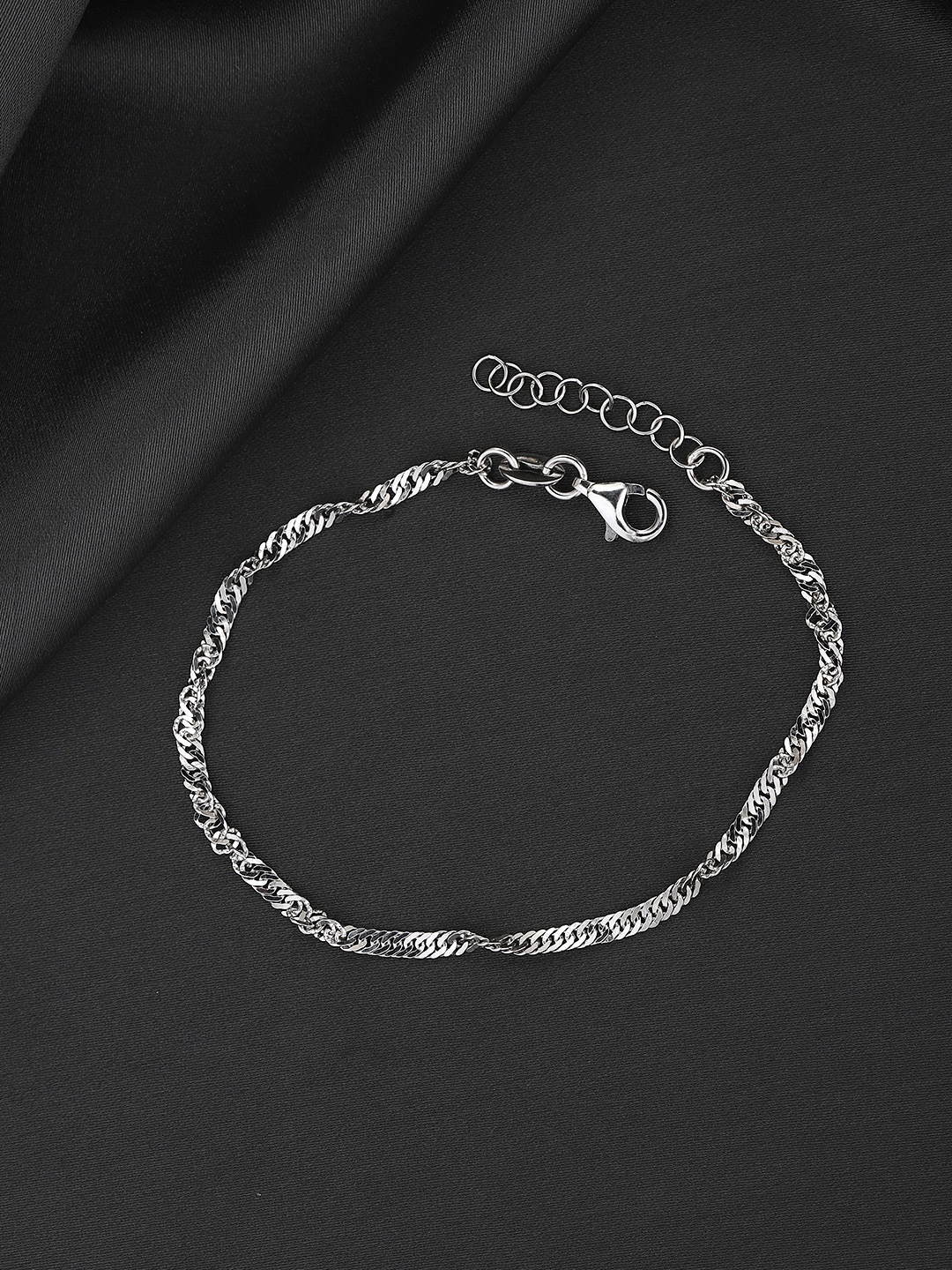 

Sangria Rhodium-Plated 925 Sterling Silver Link Bracelet