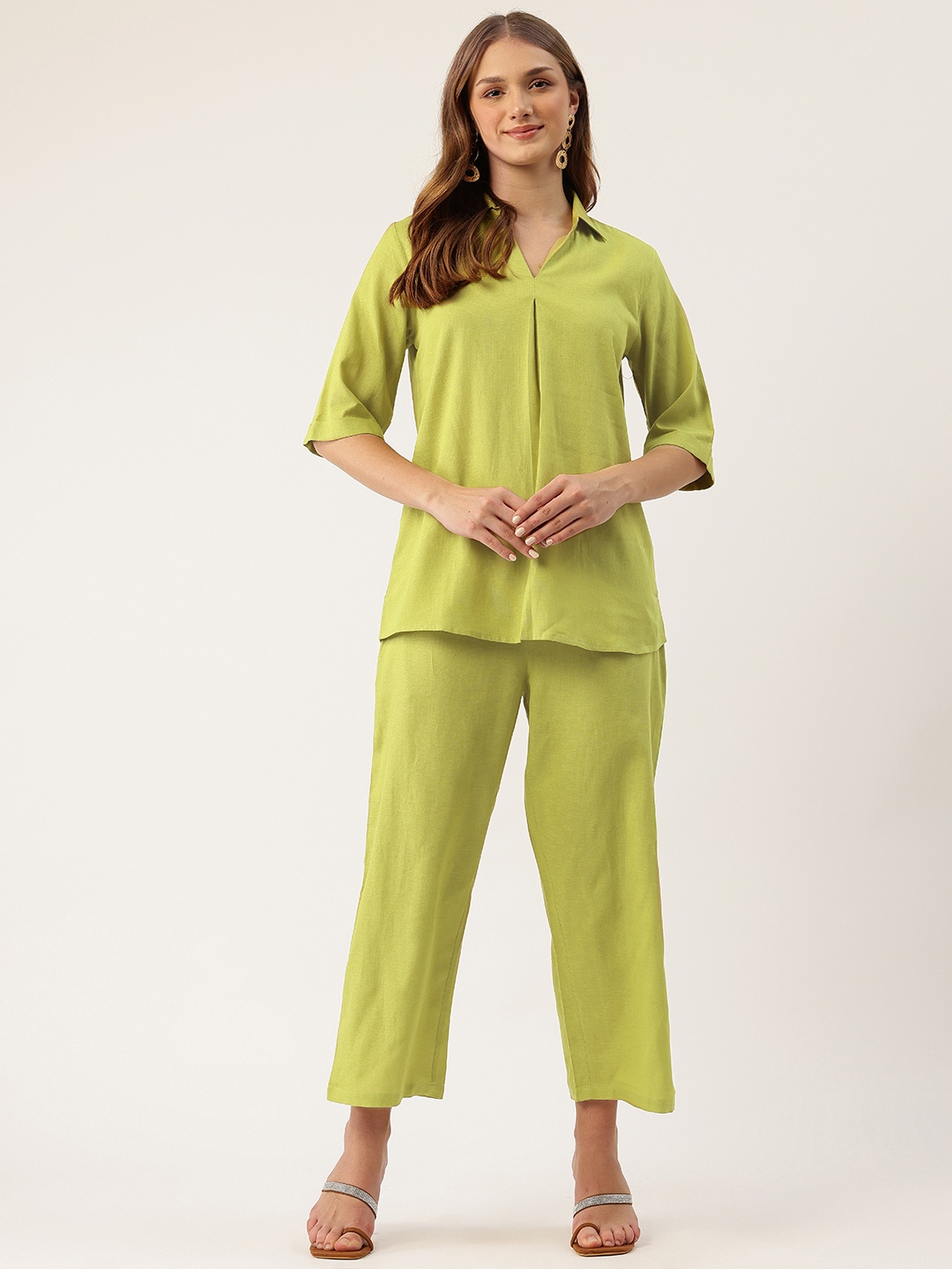 

MISRI Top with Trousers, Green