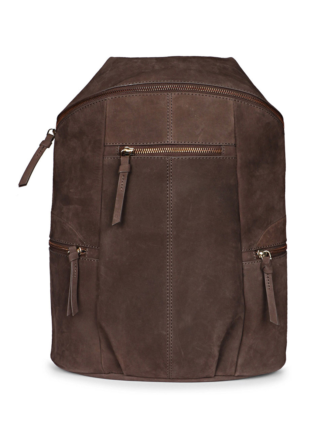 

Favore Women Leather Oversized Structured Backpacks, Brown